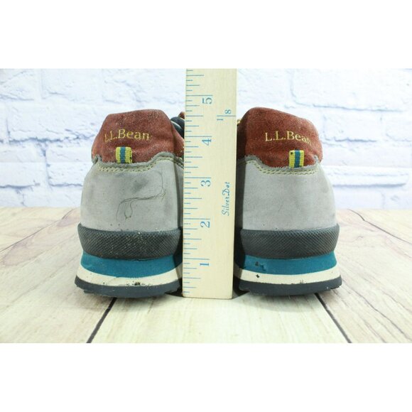 LL Bean Teal Suede Katahdin 2 Padded Collar Hiking Sneaker Shoes Size 10.5 M - Picture 6 of 9
